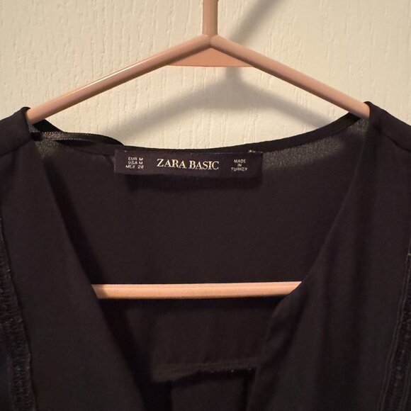 Zara black classic blouse - Picture 2 of 4